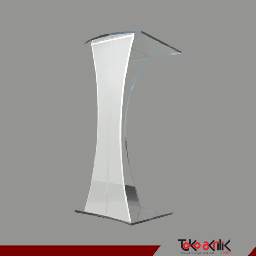 Harga Podium Akrilik Mimbar Acrylic PD01 Tokoakrilik