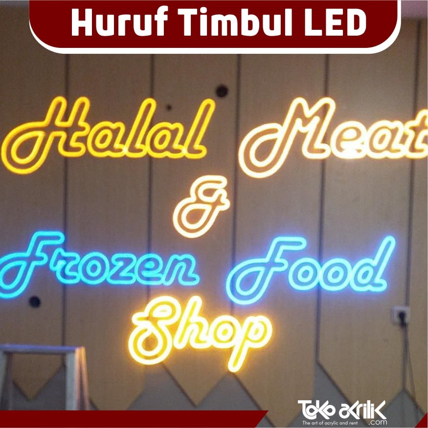 Cara Membuat Huruf Timbul Led