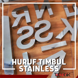 Huruf Timbul Stainless